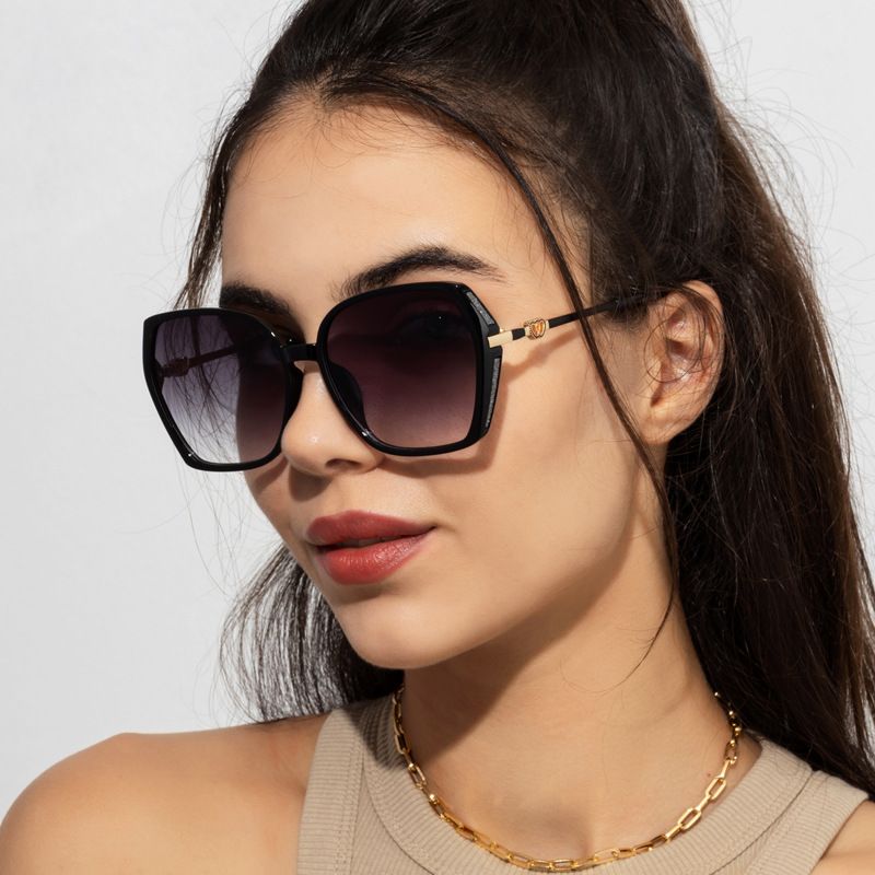 Unisex Large Frame Sunglasses Anti Ultraviolet Eye Protection_voghion.com