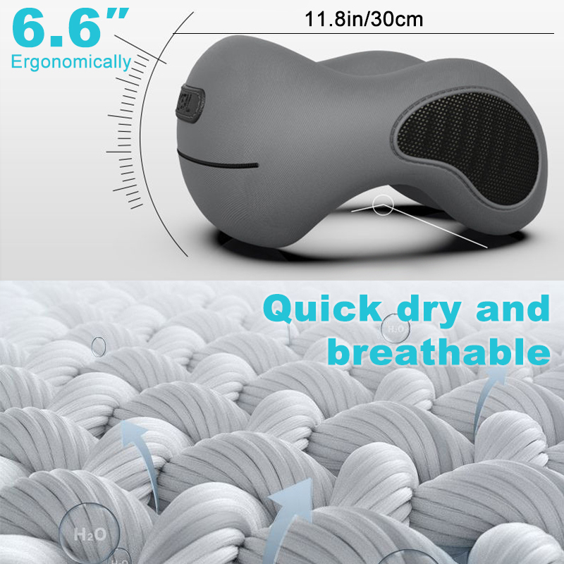 Cuscino da viaggio portatile in memory foam a forma di U, morbido, a lento rimbalzo, per dormire in aereo, per viaggi, campeggio e riposo_voghion.com