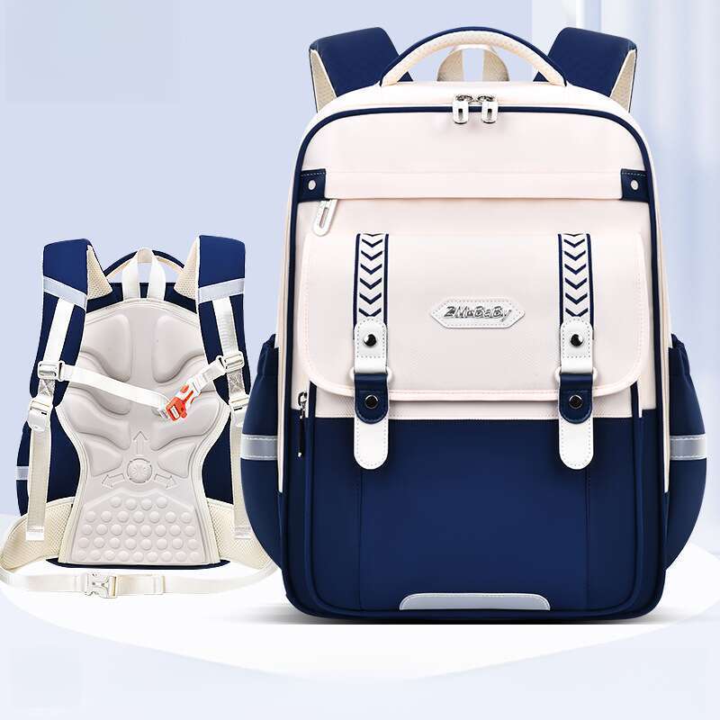 Sesame Baby's New Elementary School For Boys And Girls In Grades 1-6 Through 9, Large Capacity Children's Book Bag,_voghion.com