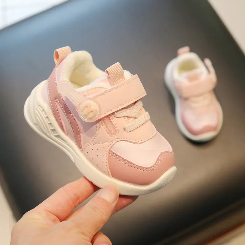 Baskets pour tout-petits, pour bébés, marche en plein air, course à pied, mignonnes, chaussures d'hiver à semelle souple, antidérapantes, pour enfants, garçons et filles_voghion.com