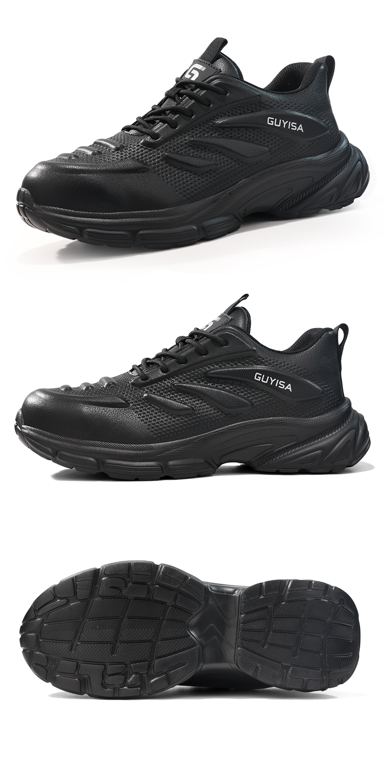 Scarpe antinfortunistiche GUYISA con punta in acciaio, leggere, anti-sfondamento e anti-perforazione 5060, 38-45_voghion.com