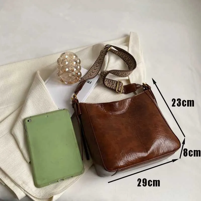 Damen Große Kapazität All-Match Tote Crossbody Stilvolle Tasche für Arbeit SchuleC241216_voghion.com