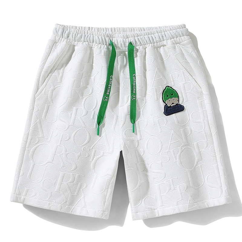 Shorts Herren Waffel Casual Vielseitige Capris, Neuer Trend, Lockere Sommer-Strandhose für Draußen_voghion.com