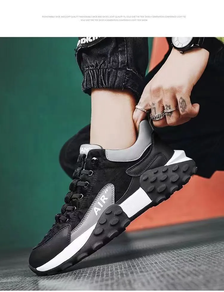Free Shipping With Box Designer Sneakers Men Waterproof Thick Soles Leather Walking Sneaker New Sports Running Shoes_voghion.com