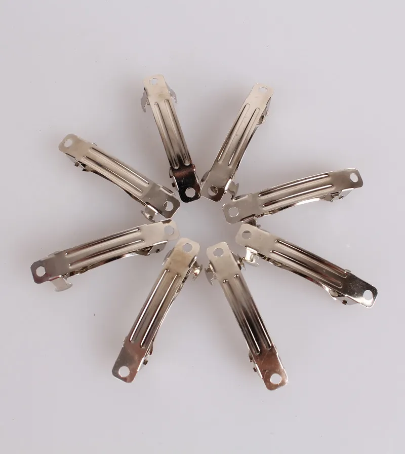 2018 Nuovo 50mm placcato rodio francese Barrette Ferro Fermagli per capelli Accessori fai da te per capelli 300p238p_voghion.com