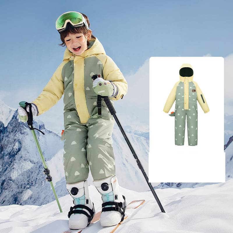 ​​Kids' Snowsuit One-Piece – Waterproof & Windproof Ski Jumpsuit For Boys & Girls (1000mm Rated, Seam-Taped, Moisture-Wicking)​​_voghion.com