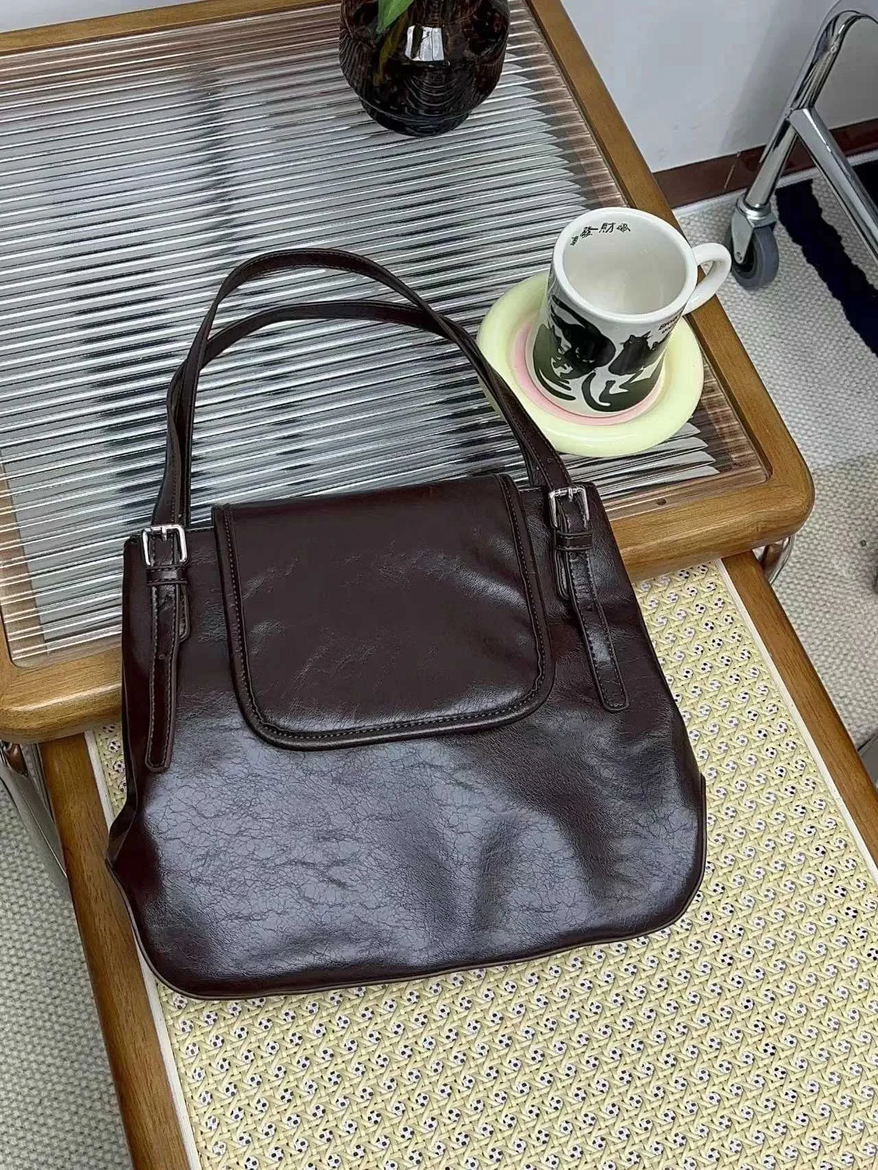 Borse da donna semplici da ufficio vintage, borse casual da ascella, borse da strada alla moda, borse a tracolla alla moda Y2k_voghion.com