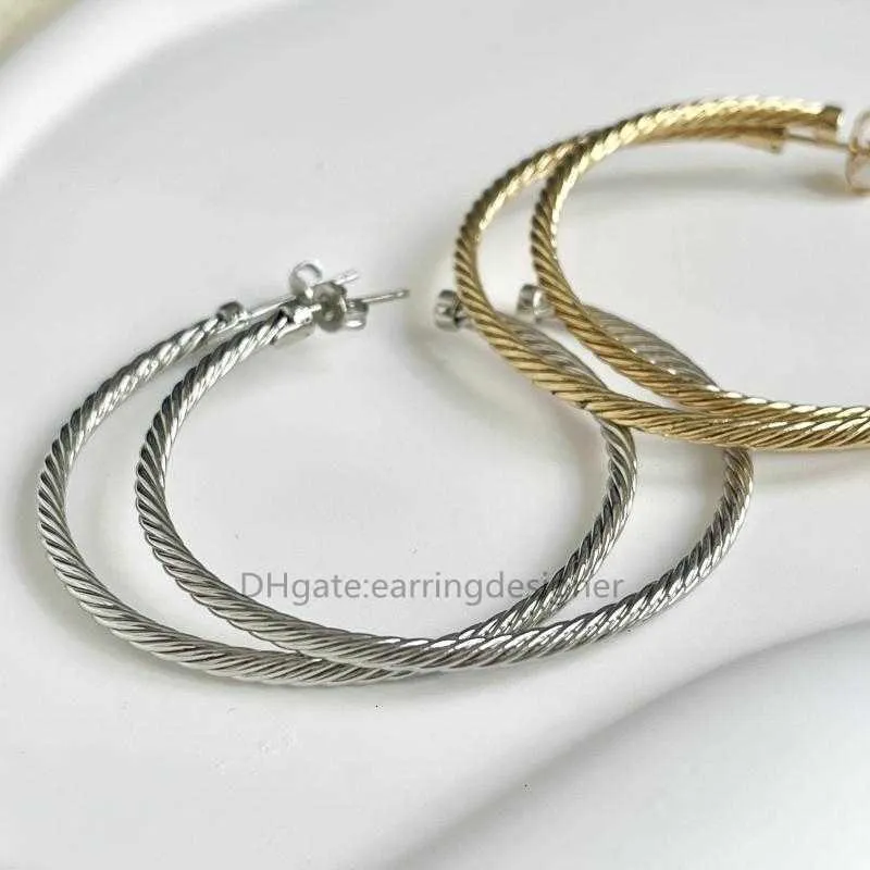 Schnalle Ohrringe Versand Designer Kostenloser Schmuck Bijoux Frau Mode Ohrring Gold Haken Twisted Draht Ohrringe In Sterling_voghion.com