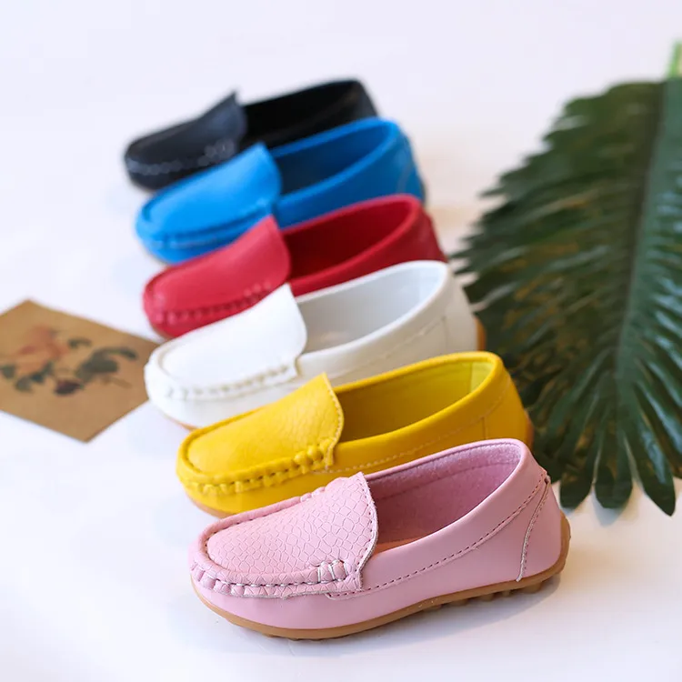 Mocasini sport casual pentru copii, culori bomboane, unisex, băieți și fete, mocasini moi, alunecă-on din piele PU, pentru copii mici, Happysteps, pantofi pentru tineri_voghion.com