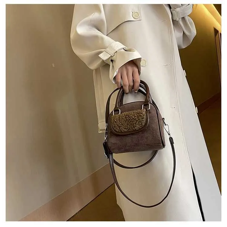 Mini borsa a tracolla in camoscio per donna borsa a spalla versatile_voghion.com