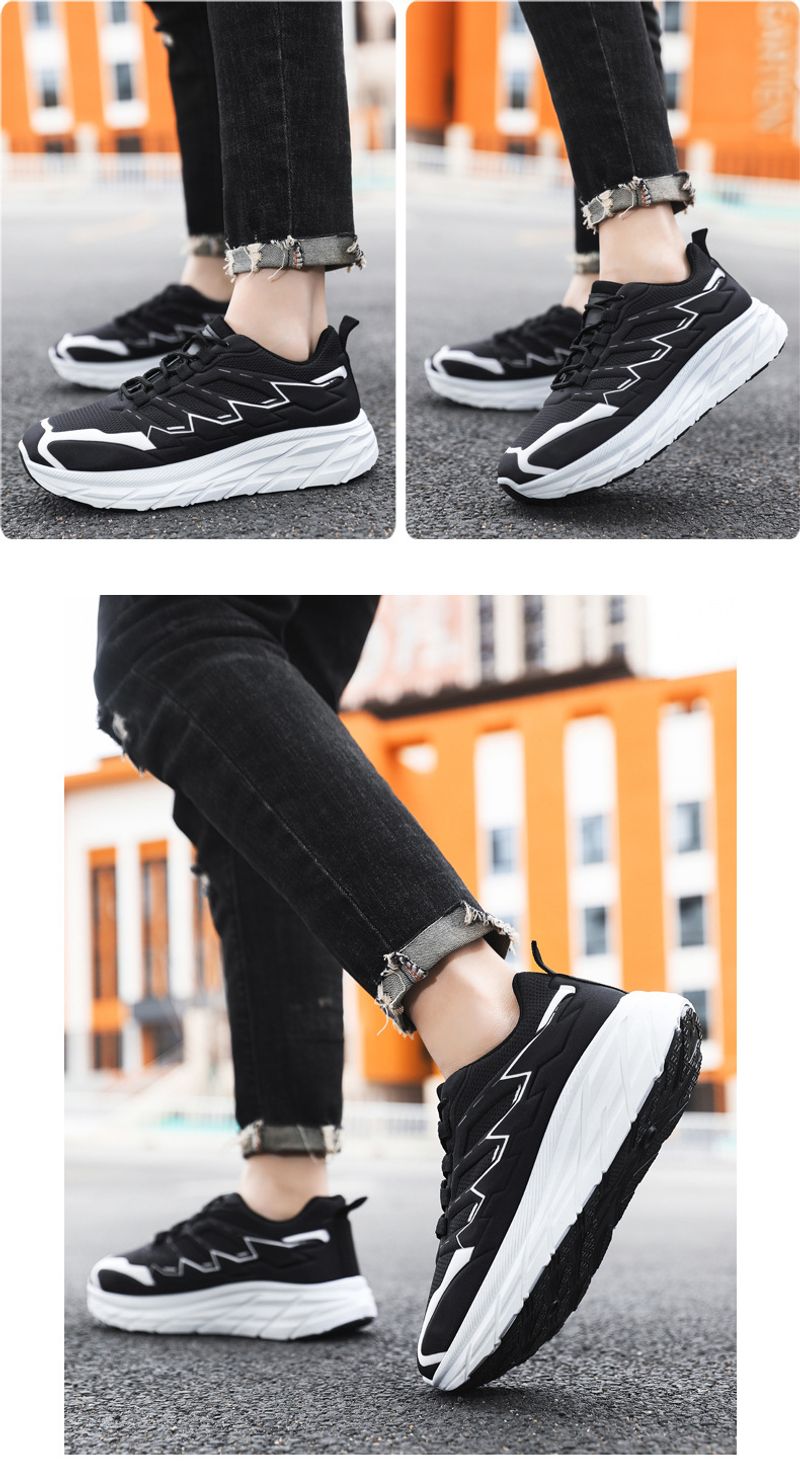 Frühling Neue 2024 Outdoor Bergsteigen Herren Freizeit Sport Leichte Laufschuhe Atmungsaktiv Dicke Sohle Papa Schuhe_voghion.com