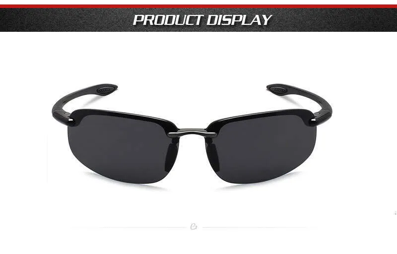 Lunettes de soleil de sport classiques Matrix pour femmes, pour la conduite et la course à pied, monture ultralégère sans monture, pour hommes, UV400_voghion.com