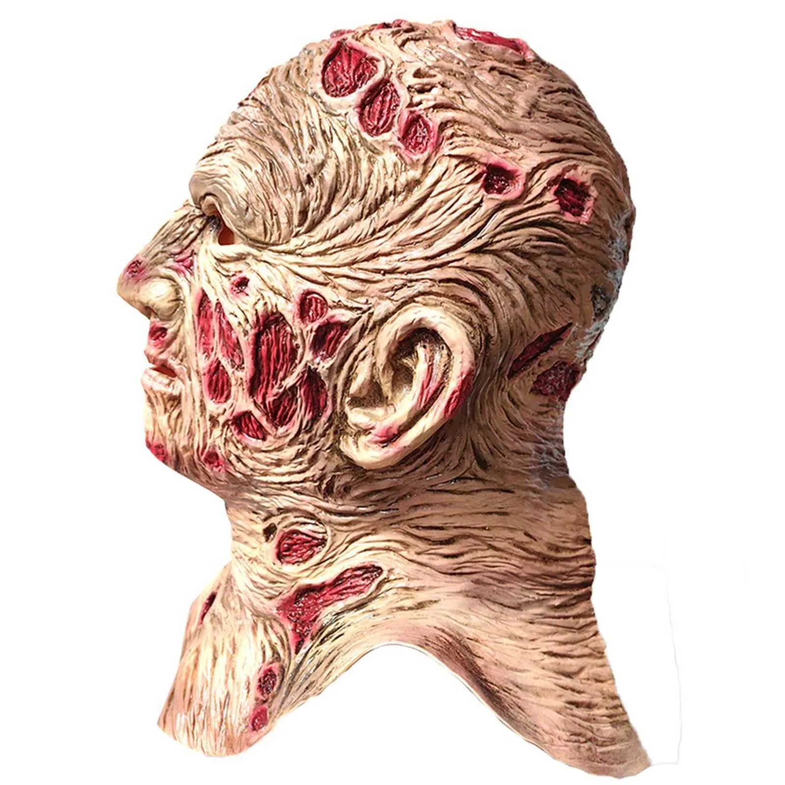 Máscaras de terror de Halloween para adultos, máscara de vampiro, zombi, monstruo, disfraz de látex, fiesta de carnaval, casco de cabeza completa, casa embrujada_voghion.com