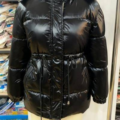 Dames gewatteerde jas met capuchon lichtgewicht ritssluiting mantel_voghion.com
