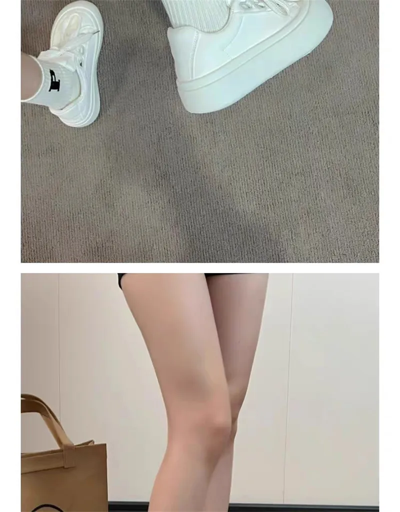 Casual Platform Sneakers For Women Versatile White Trainers_voghion.com