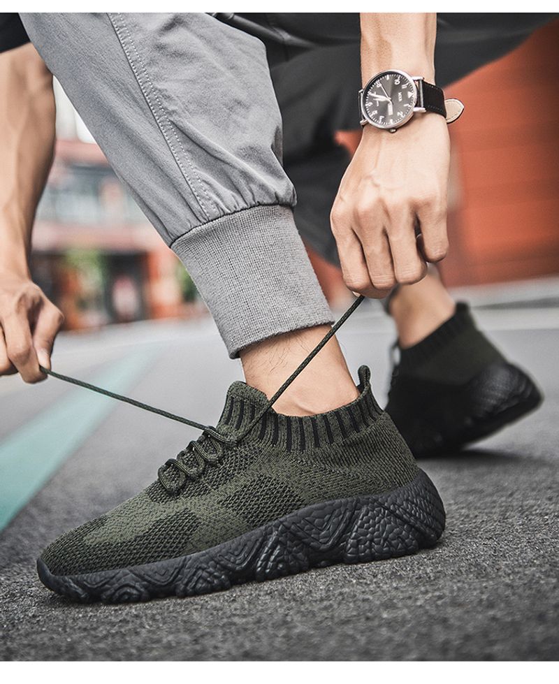 Meeste uued suvised kootud hingavad vabaaja spordijalatsid, naiste sokisuu kerged paaridele mõeldud reisijooksujalatsid_voghion.com