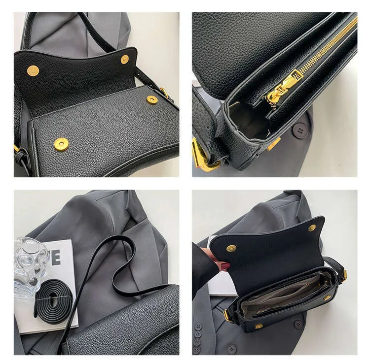 Fashion Shoulder And Crossbody Bag With Lychee Texture For Women_voghion.com