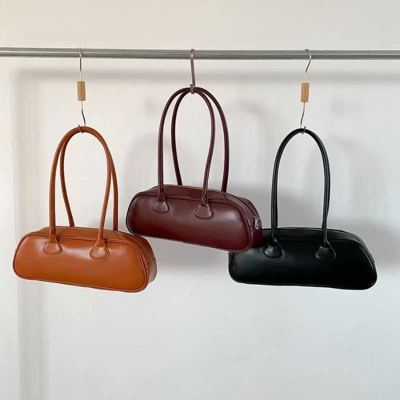 Borse a tracolla ad alta capacità per le donne Nuovo Office Lady PU Borsa sottobraccio Moda Solido Popolare Classico Bolsos C241103_voghion.com