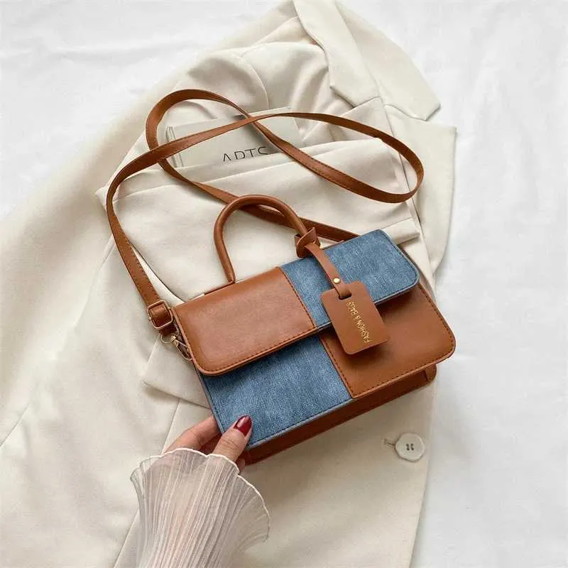 Modische Handtasche mit Spleißstruktur für das Pendeln im Sommer, stilvolle kleine quadratische Umhängetasche mit einer Schulter, Ba241216_voghion.com