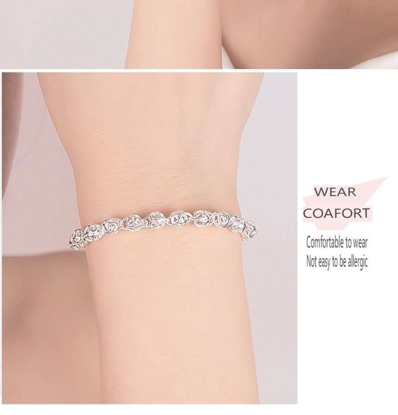 Nuovo braccialetto coreano Hollow S Sier, braccialetto da donna_voghion.com