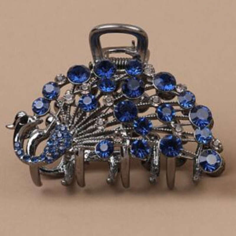 Hårklämma med strass elegant sommaraccessoar för kvinnor_voghion.com