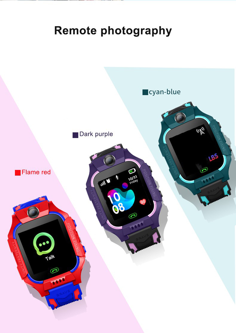 Smartwatch til børn med LBS-placering, SOS-nødknap, kamera og SIM-kort, med pædagogiske spil og forældrekontrol via app._voghion.com