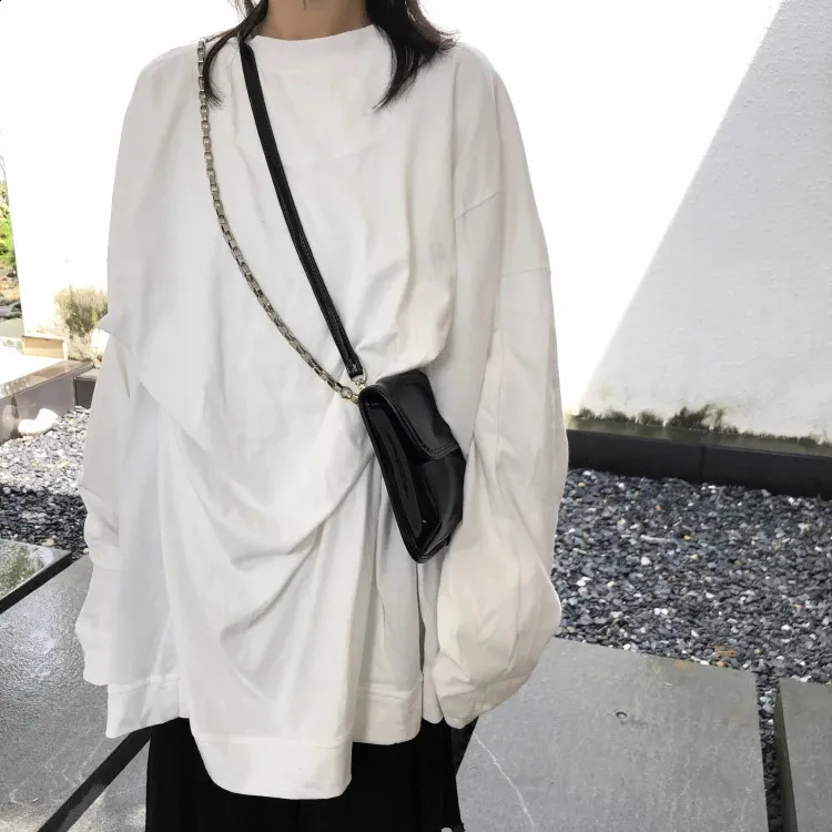 Klassische Schwarze Lackleder Umhängetasche Mit Kettengurt_voghion.com
