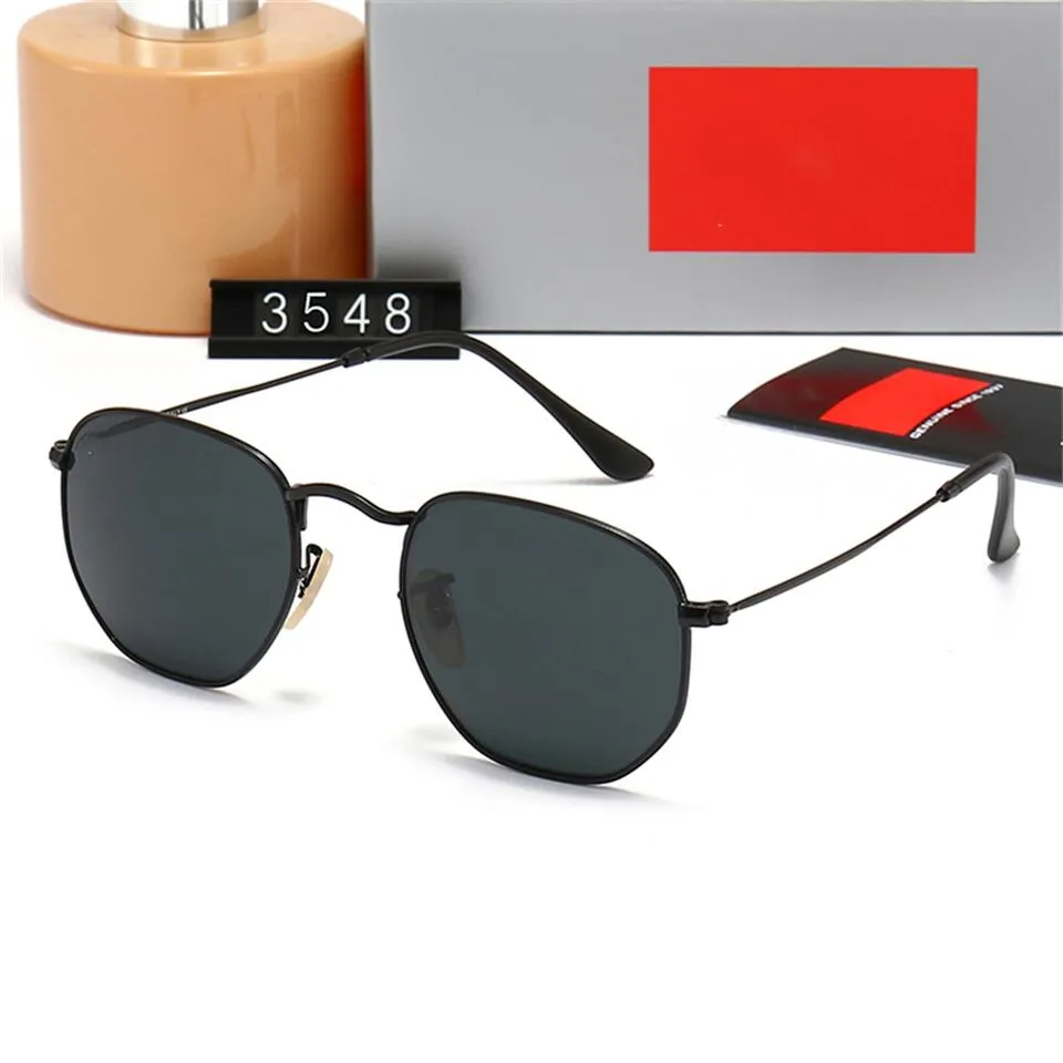 Hexagonal Sunglasses For Men And Women Classic Metal Frame Eyewear_voghion.com