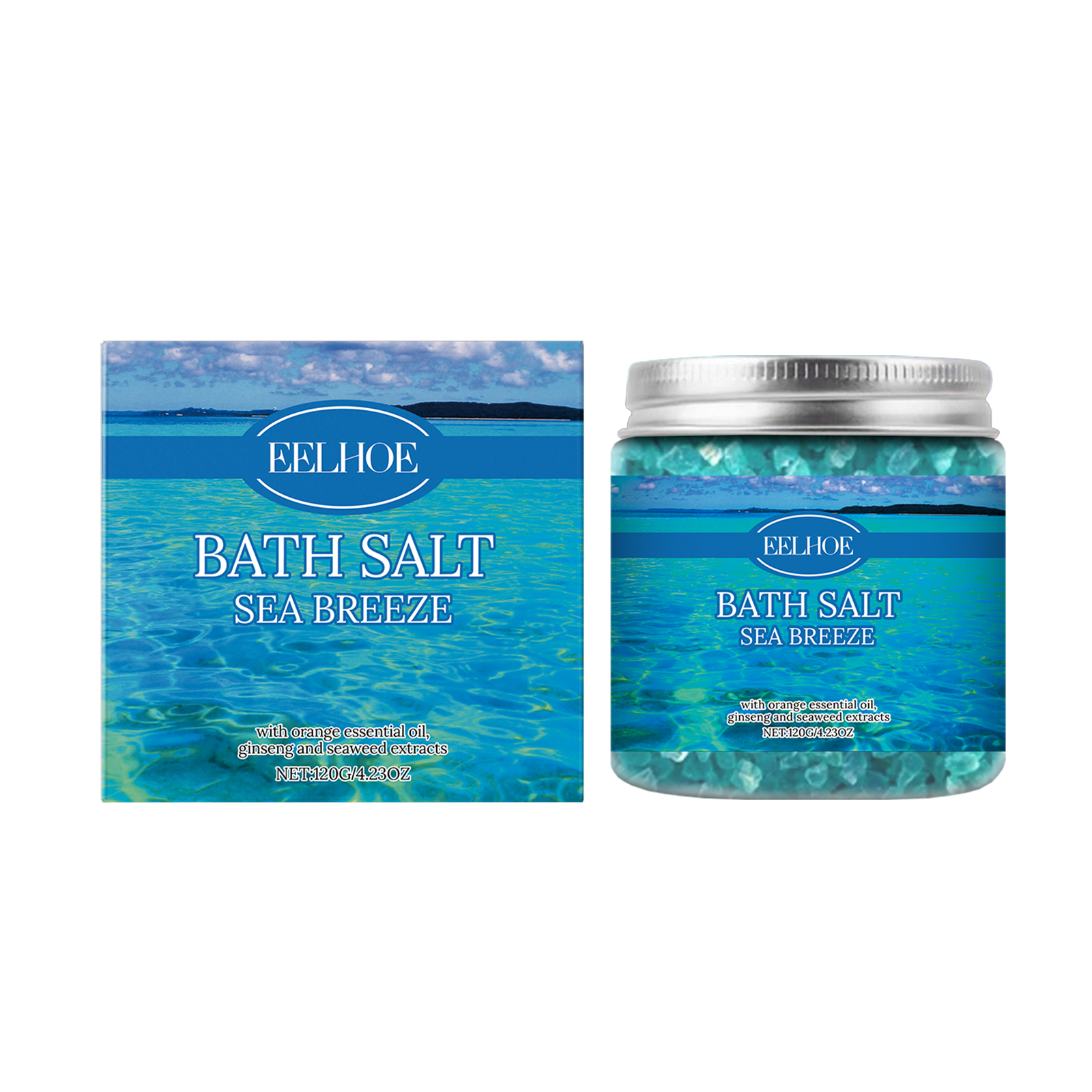 EELHOE Bath Sea Salt Gently Cleans Tender And Smooth Skin, Moisturizes Refreshing And Non-Sticky Skin Care Bath Sea Salt_voghion.com