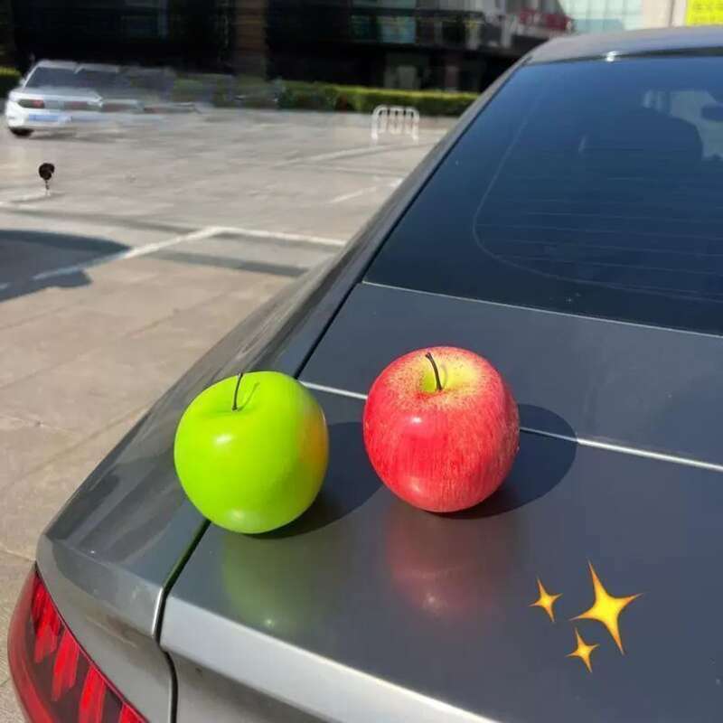 【 Bolti akciós 】 Aranyos és szórakoztató szimuláció gyümölcsdísz elektromos jármű nagy képernyős navigációs autós medál_voghion.com