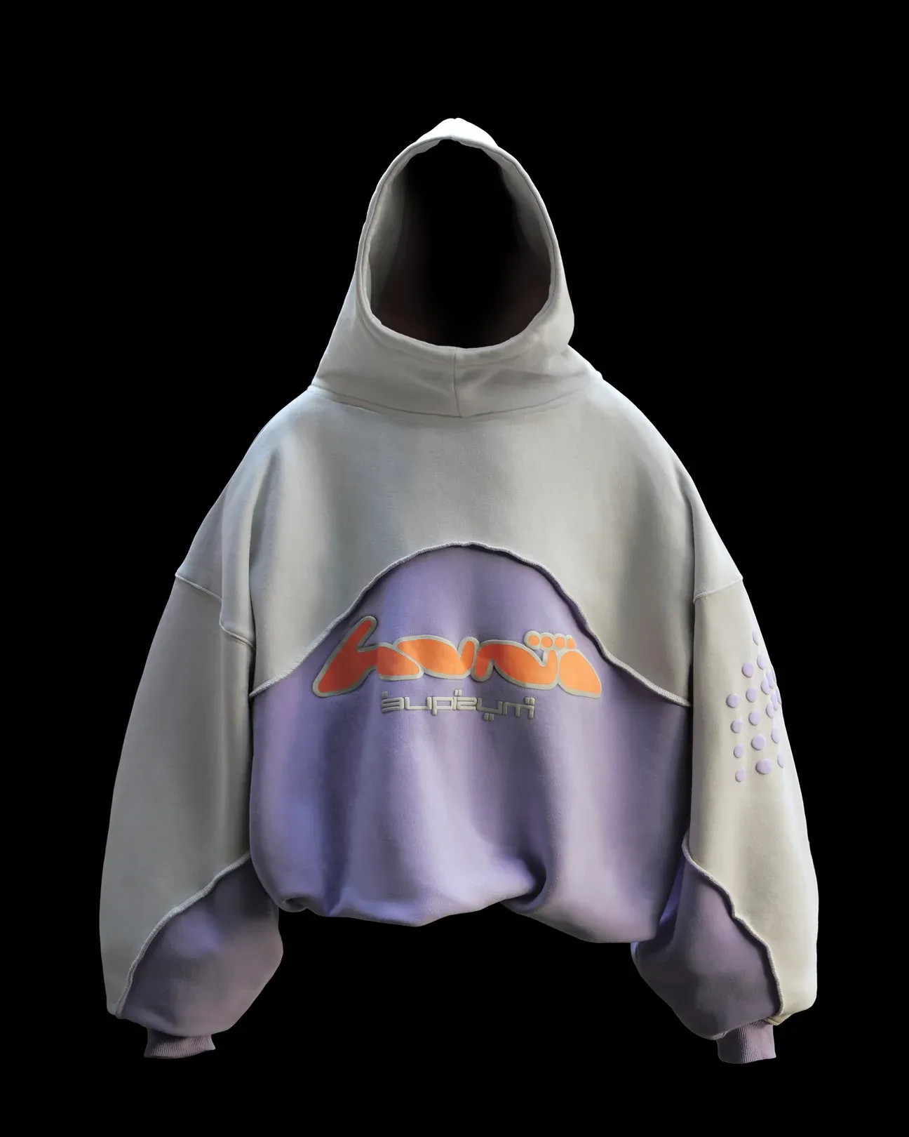 Felpe con cappuccio da uomo, larghe, alla moda, con motivo in schiuma, abbigliamento casual, oversize, gotiche, retrò, da donna, passamontagna_voghion.com