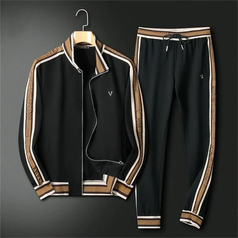Set de două piese pentru bărbați, cardigan, hanorac, la modă de toamnă-iarnă, sport și agrement, nou_voghion.com