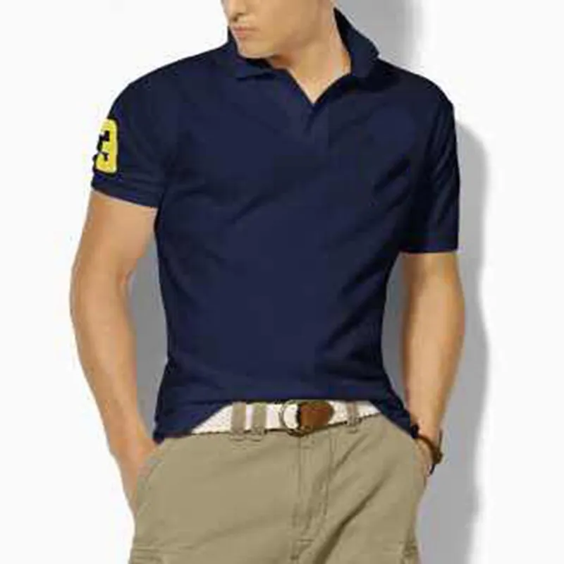 Hombre Big Pony brand High Quality Polo Top Men Short Sleeve Casual Embroidery Homme male polo shirt Mascuo lapel tee_voghion.com