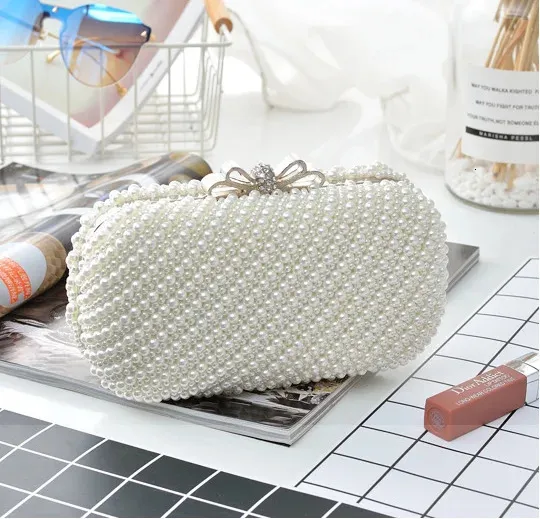 Perlen-clutch Abendtasche Elegante Party-tasche Für Damen Mädchen_voghion.com