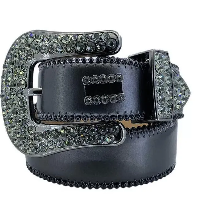 Ceinture de créateur 2022 Bb Simon Ceintures pour hommes et femmes Ceinture diamant brillante sur noir bleu blanc multicolore_voghion.com