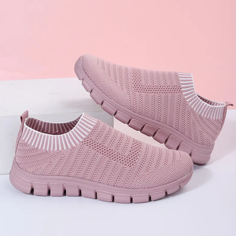Sneakers da camminata donna traspiranti con suola platform_voghion.com