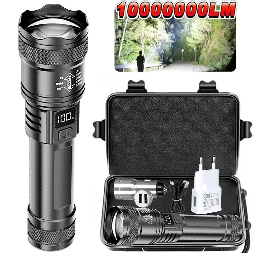 Rechargeable Led Tactical Flashlight High Power Waterproof Torch_voghion.com