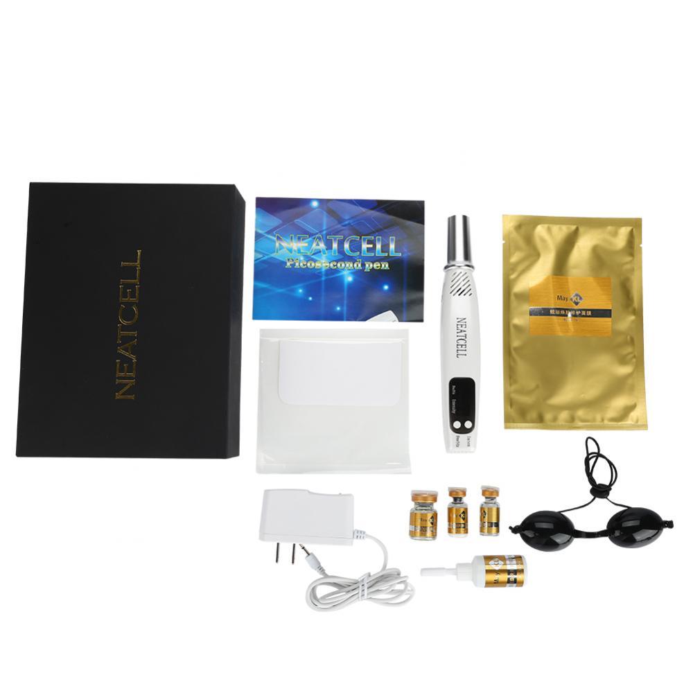Håndheald Red Light Picosecond Laser Pen Ar Tatovering Fjernelse Melanin Dilute Device + Repair Set - intl_voghion.com