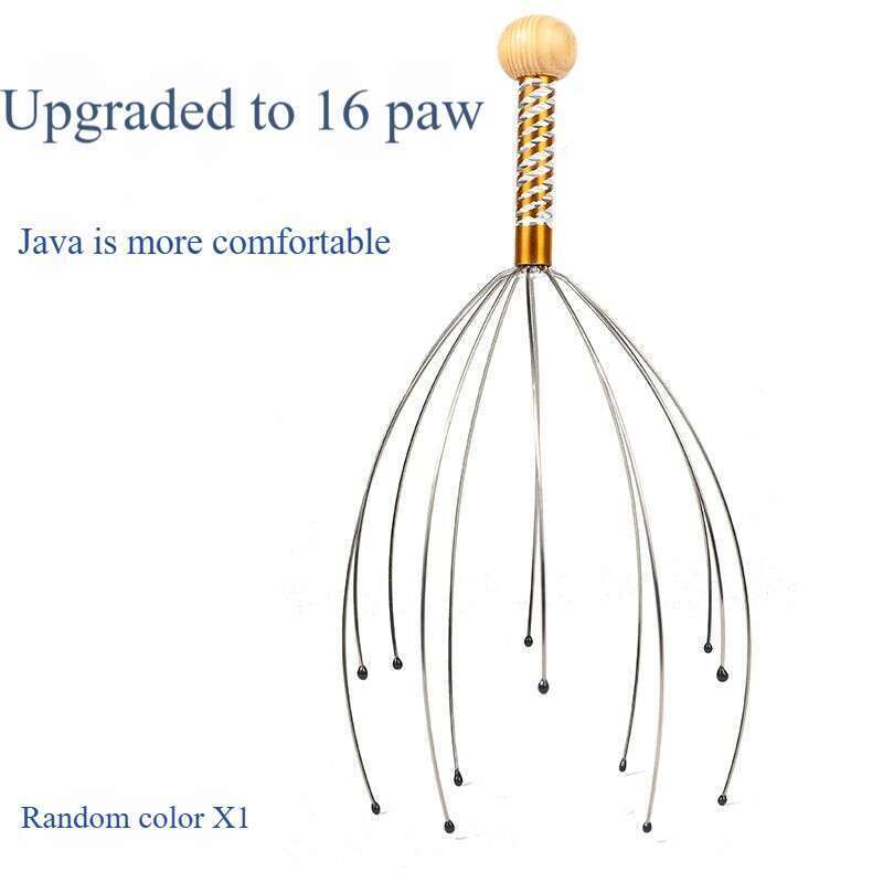 Octopus Head Fënnef Ball Scratching Kopfhaut Special verbessert Versioun Soul Massage Claw Massager_voghion.com
