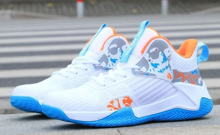 Basketball Summer Breathable New Trendy Fashionable Thick Sole Student Casual Running Men's Sports Shoes Lhshoe_desvips.com