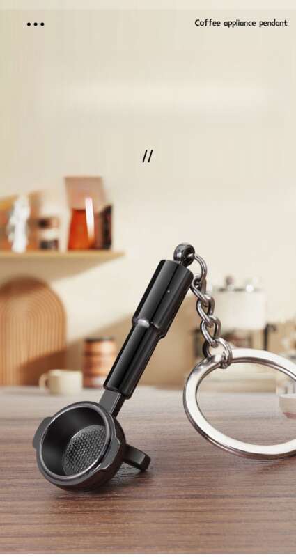 Pendentif clé de voiture en métal 3D, porte-clés ustensile à café, cadeau commémoratif d'anniversaire de magasin_voghion.com