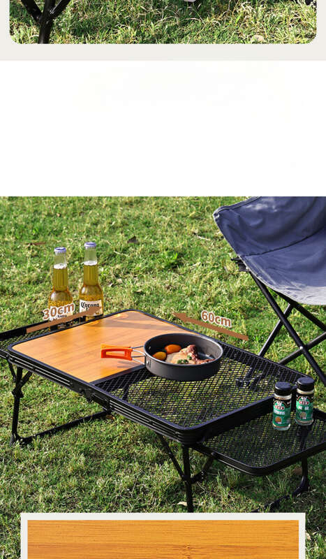 Outdoor Enthusiasts Love It! Folding Grille Iron Mesh T, Multifunctional Design, No Pressure For Port Barbecue_voghion.com