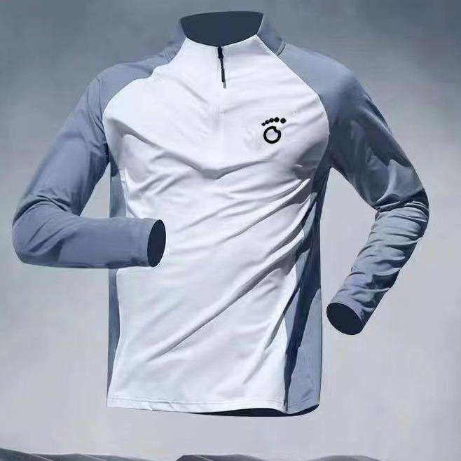 Breathable Long-Sleeve Running Set For Men & Women - Quick-Dry Sports Outfit With Zip Pants For Jogging, Gym & Outdoor Activities_desvips.com