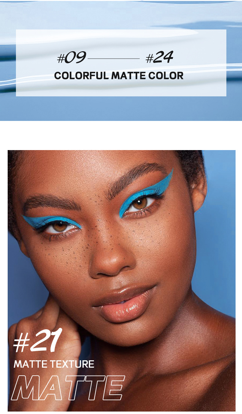 Eyeliner Kalem Dayanıklı Su Geçirmez Çok İnce Renkli Sıvı Eyeliner Kalem_voghion.com