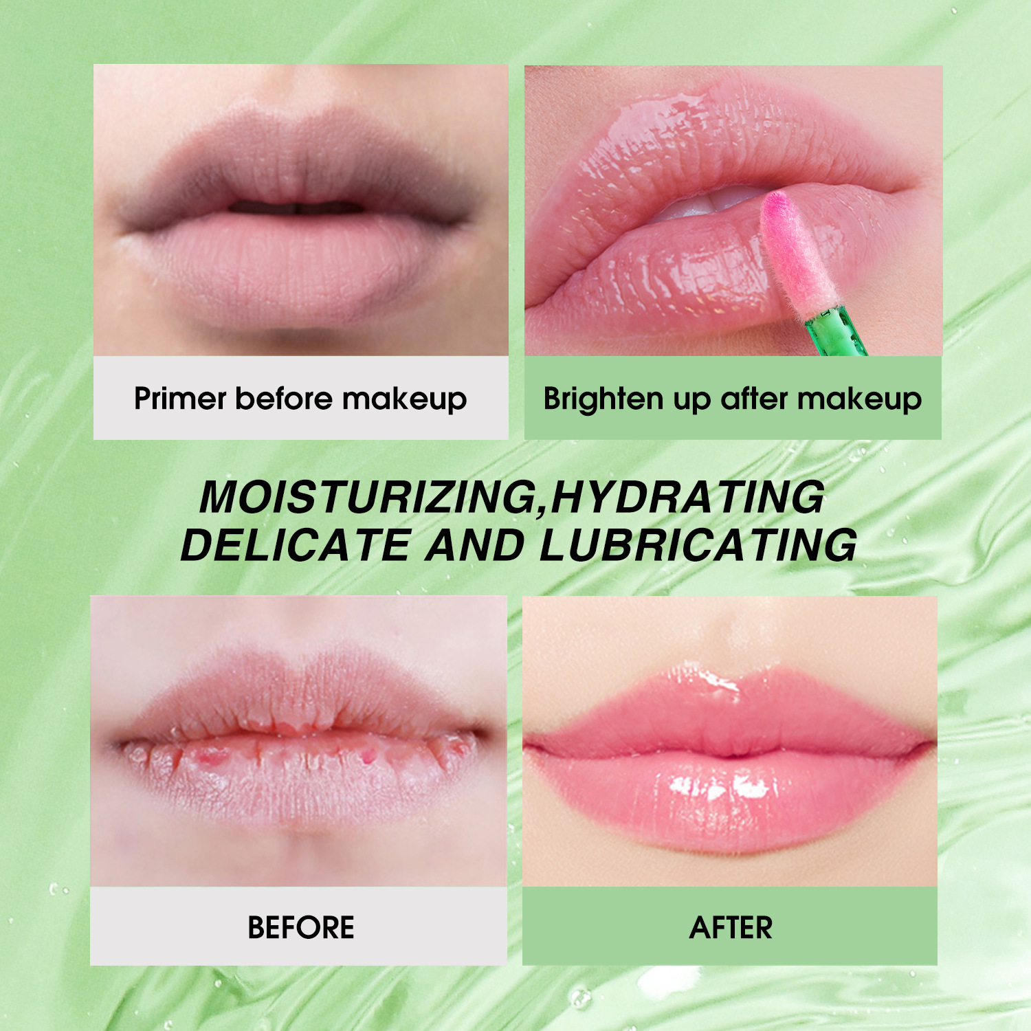 Aloe Vera Gloss Temperature Changing Glaze Moisturizing Balm Lip Oil_voghion.com