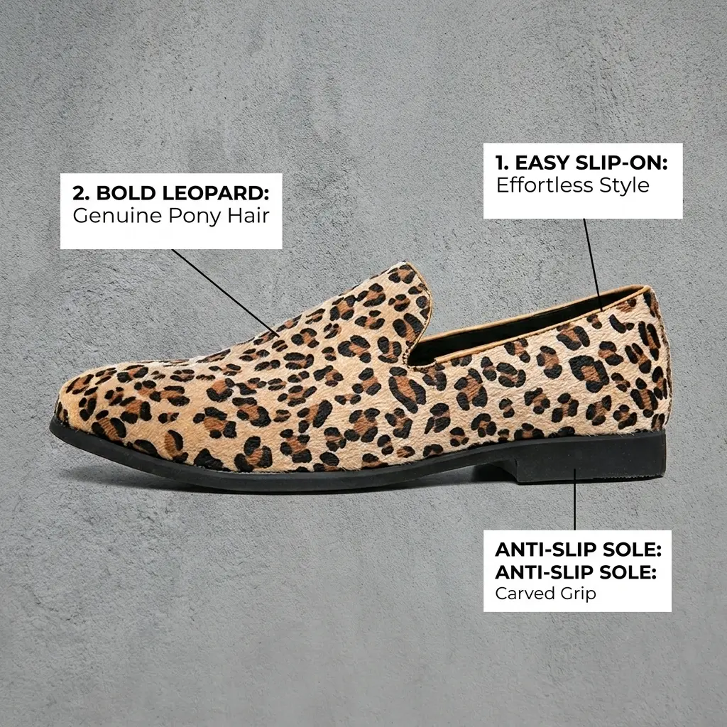 Herren Slipper Mit Leopardenmuster Rutschfeste Freizeitschuhe_voghion.com