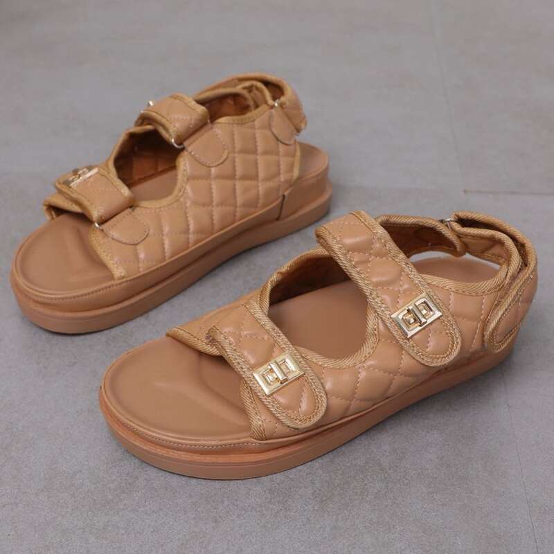 SHLIANG Damen Sommer Sandalen Strand Hausschuhe Markendesign Leder Strand Hausschuhe Weibliche Home Outdoor Anti Slip Flip Flops Freizeitschuhe Y0300_voghion.com