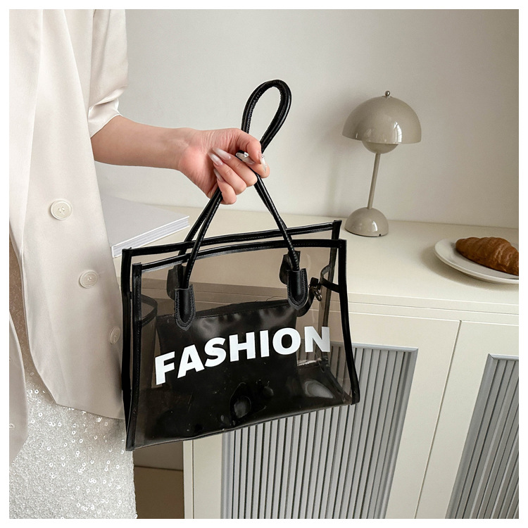 Transparent Shoulder Bag For Women Large Capacity Summer Style_voghion.com
