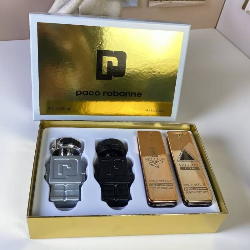 Latest Design Logo Version Fragrance Paco Rabanne Robot Million Men's Four Piece Set 30ml EAU DE PARFUM Festival Gift High Quality Selection