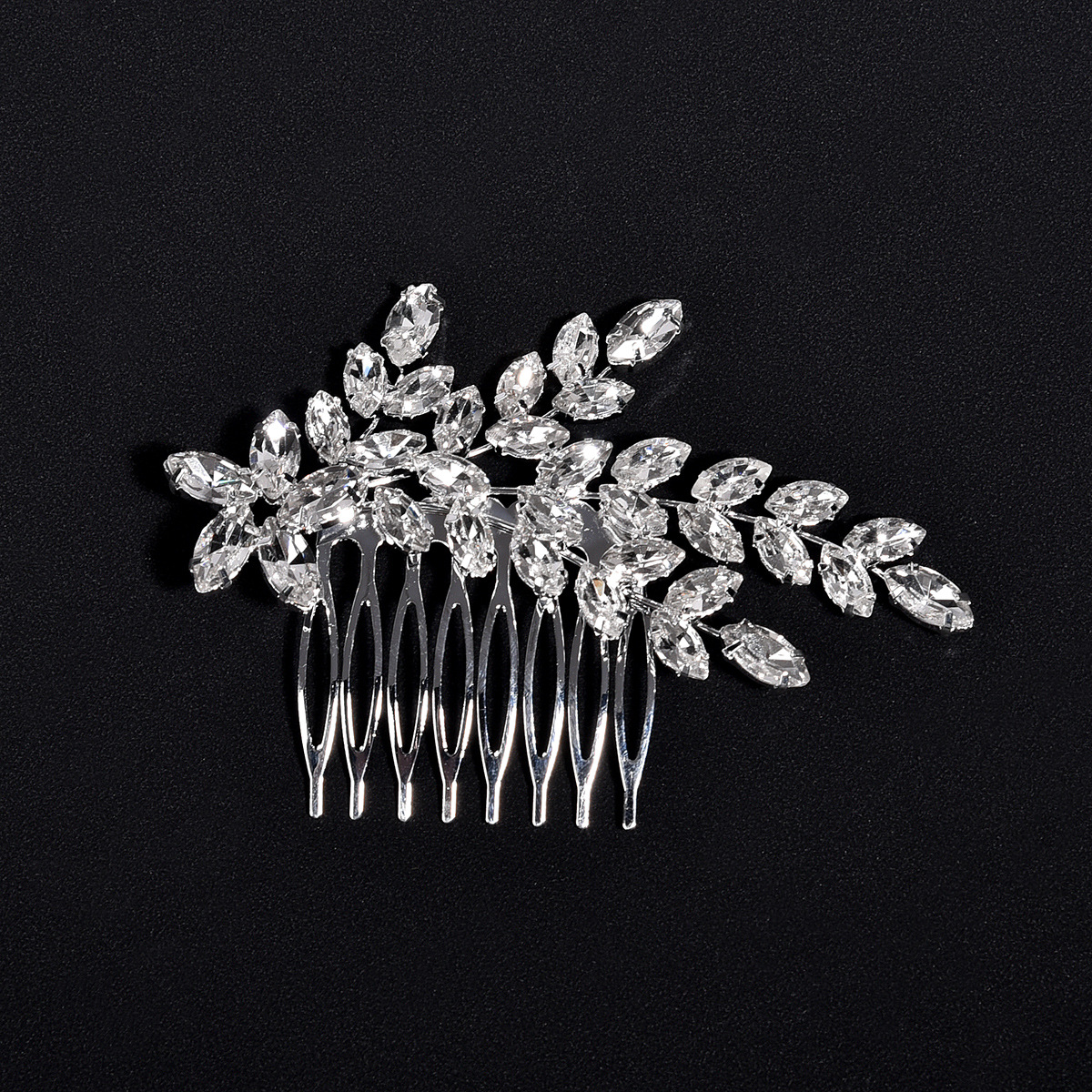 Pettine per capelli con strass Mailang, piccolo copricapo da sposa scintillante, accessori e trucco, spedizione gratuita, accessori per abiti, pettine per capelli per l'ospite di compleanno_voghion.com